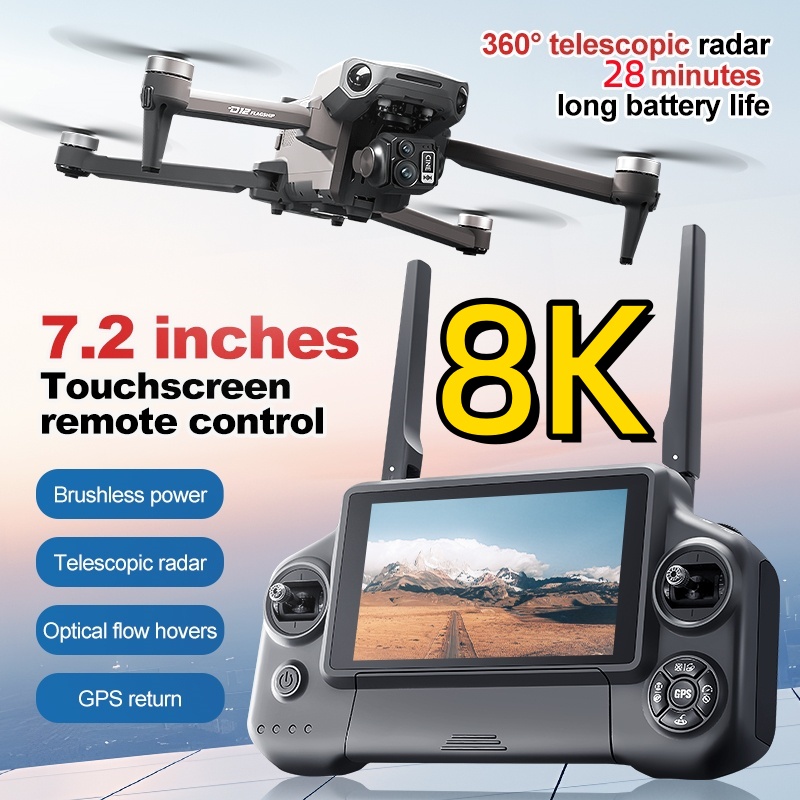 Drone Z - Drone RC Quadricóptero 8K com Gimbal