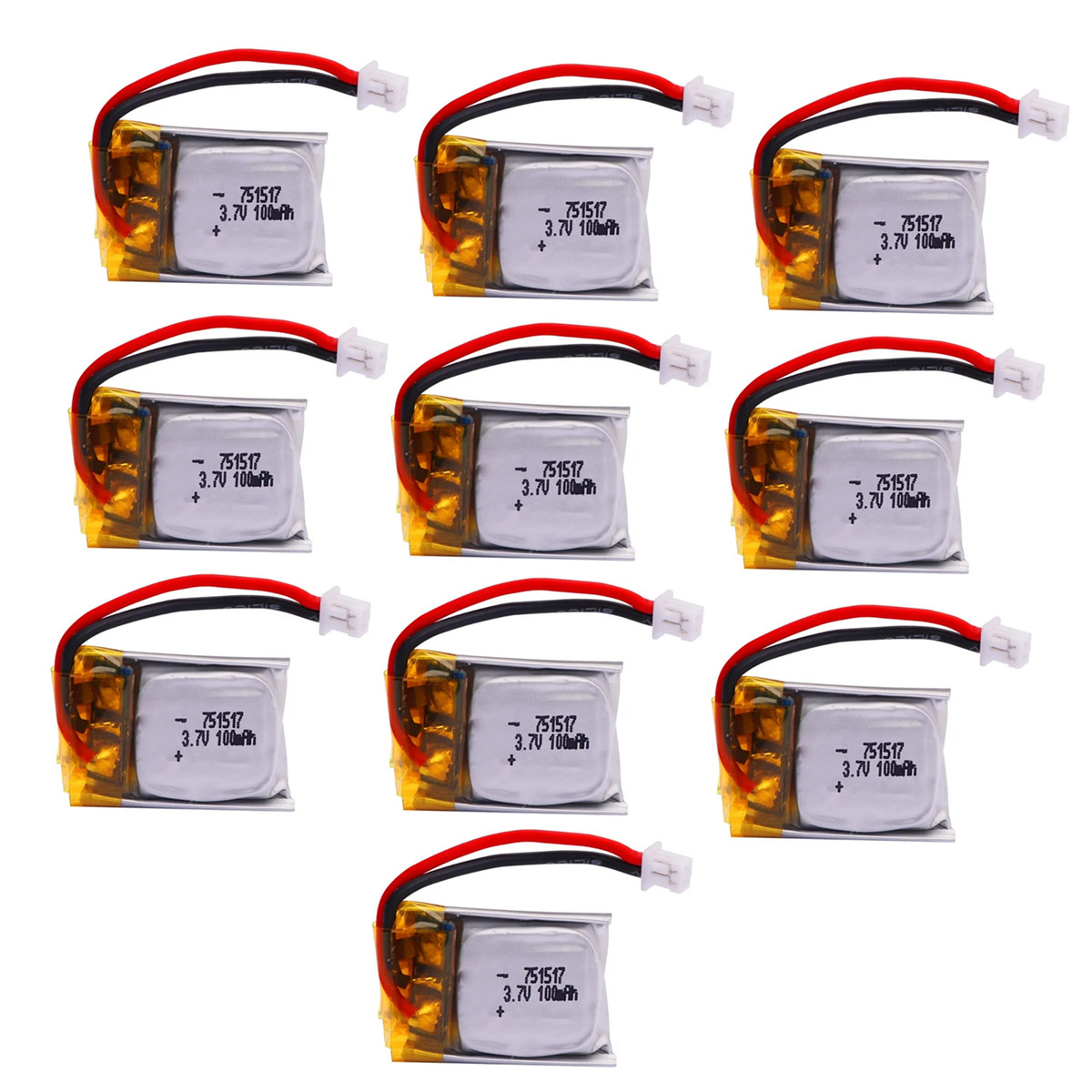 Drone Fq777 Rc Quadcopter - 1-10PCS 3.7V 100mAh 751517 FQ777-124 Bateria