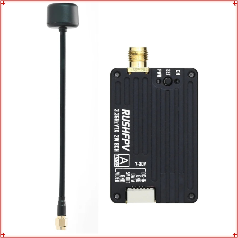 Drone Rc Receiver And Transmitter - Novo Transmissor RUSHFPV 3.3G 2W VTX