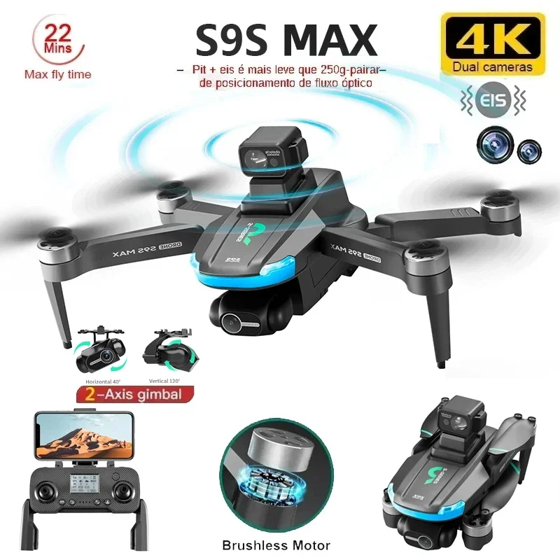Drone Kf Rc - Novo s9s max mini drone 4k