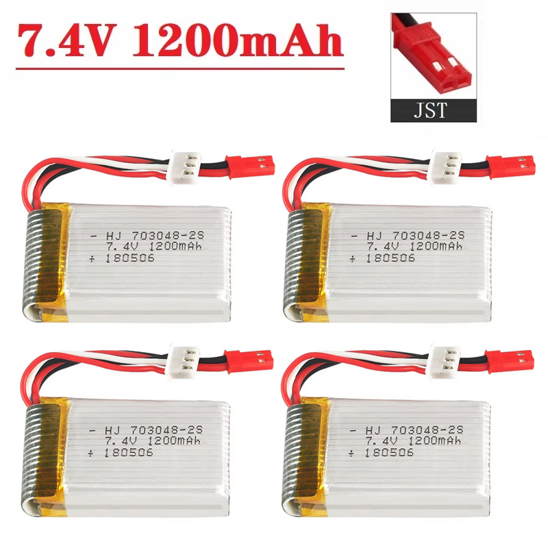 Drone Rc Board - Bateria Lipo 2S 7,4V 1200mAh 703048