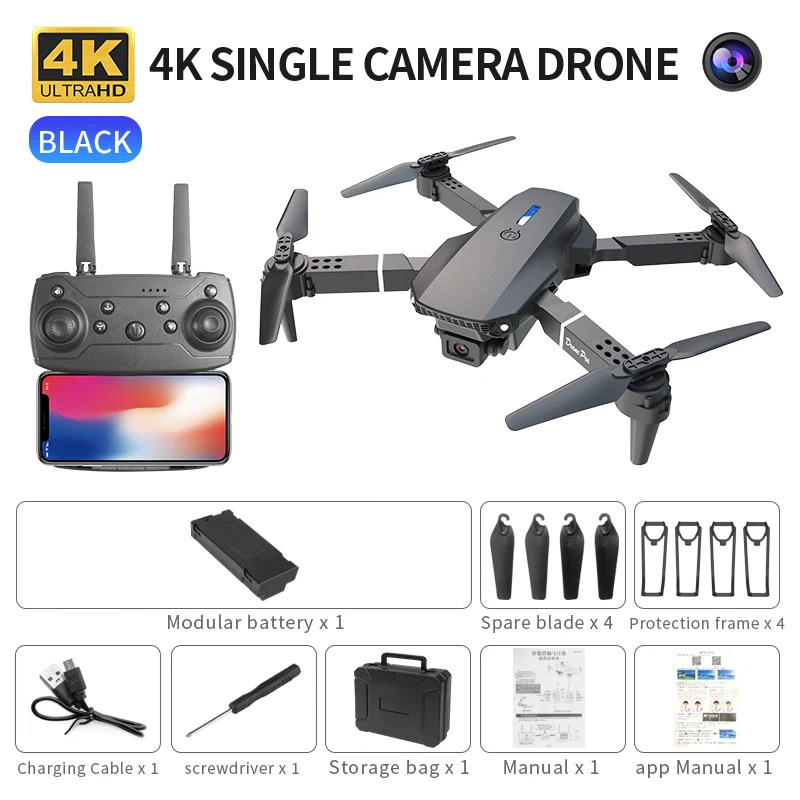 Drone Z - E88 probigent dobrável drone suporta comutação