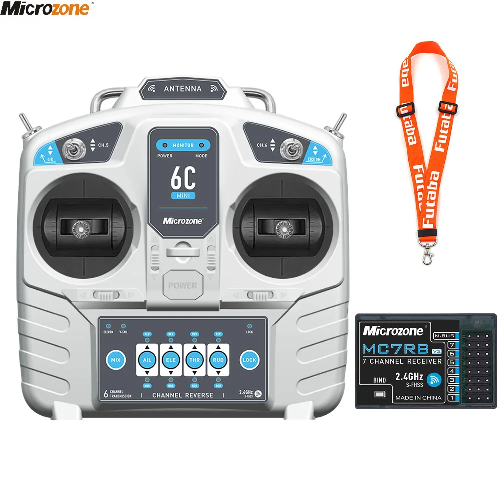 Drone Rc Receiver And Transmitter - Transmissor Controlador MicroZone com Receptor, Sistema
