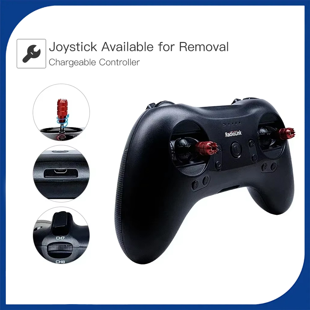 Drone Rc Game - Transmissor RC Radiolink T8S 8CH 2.4G