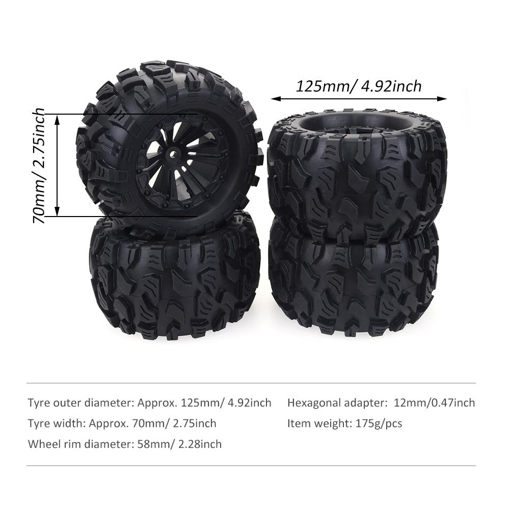 Rc Rock Crawler - ZD Racing-Monster Truck Tire, Rochas de