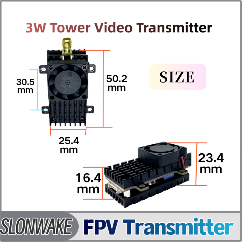 Drone Rc Receiver And Transmitter - SLONWAKE 5.8G 3000mW Simulação VTX FPV
