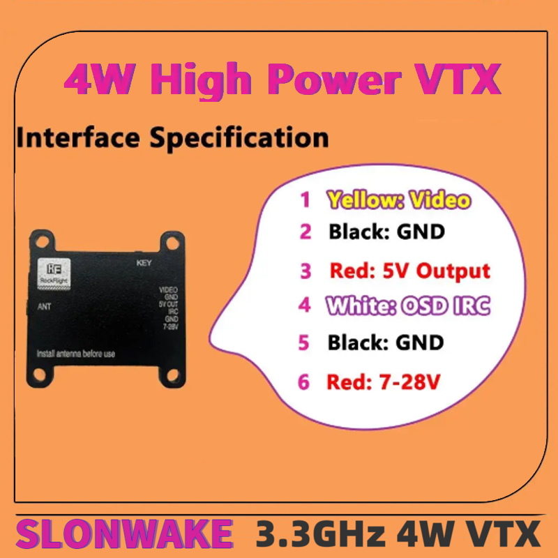 Transmissor de Vídeo VTX SLONW - Drone Rc Receiver And Transmitter avaliação e preço
