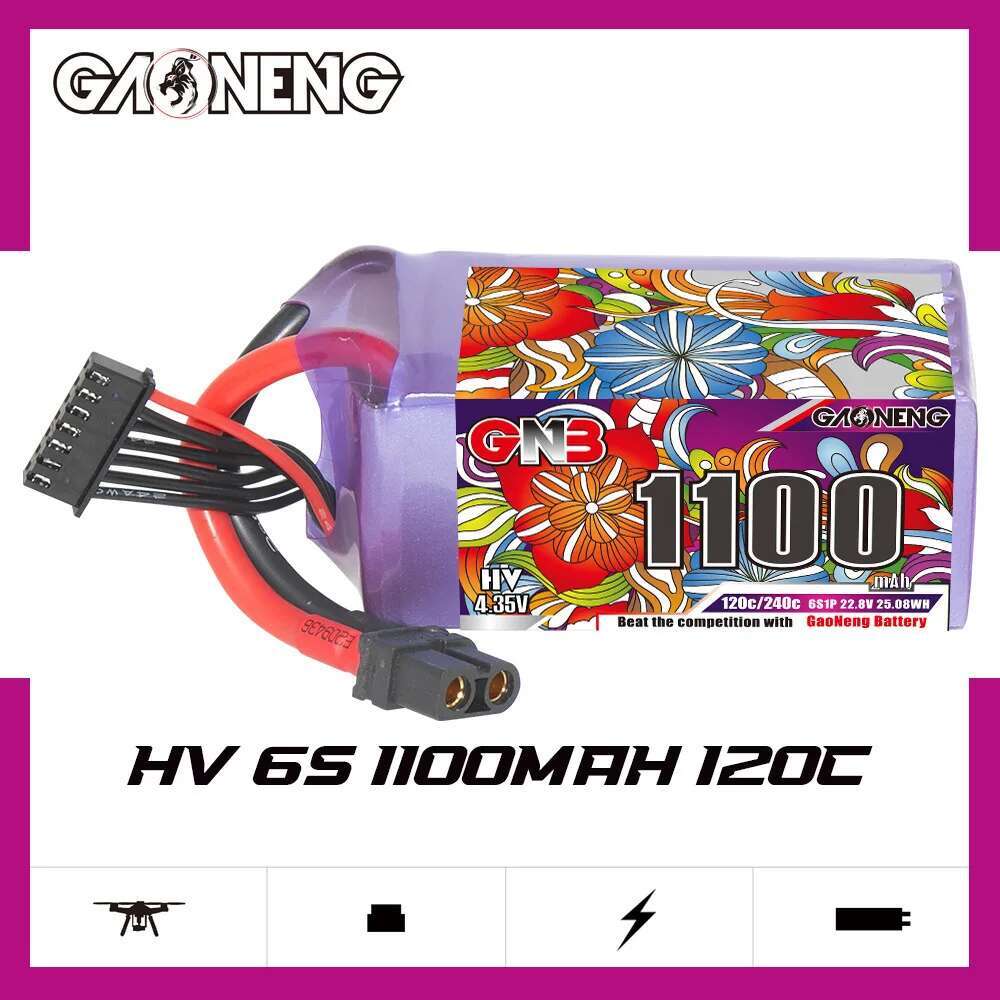 2 pces gwn 6s lipo bateria 22. - Drone Rc Board avaliação e preço