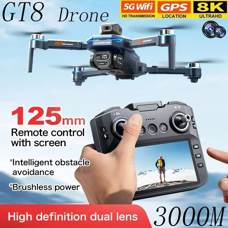 Drone GT8 com Tela de 4,3 Pole - Drone Gt8 Rc avaliação e preço