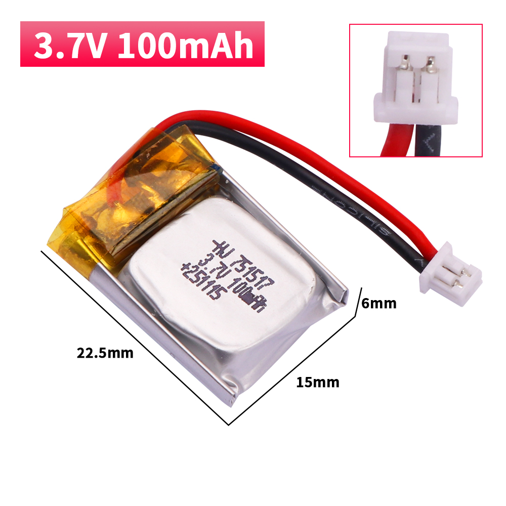 100mah 3.7v bateria lipo FQ777 - Drone Fq777 Rc Quadcopter avaliação e preço