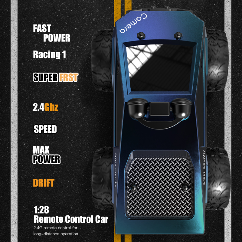 Kf29 1:28 carro rc com câmera  - Drone Bike Rc avaliação e preço