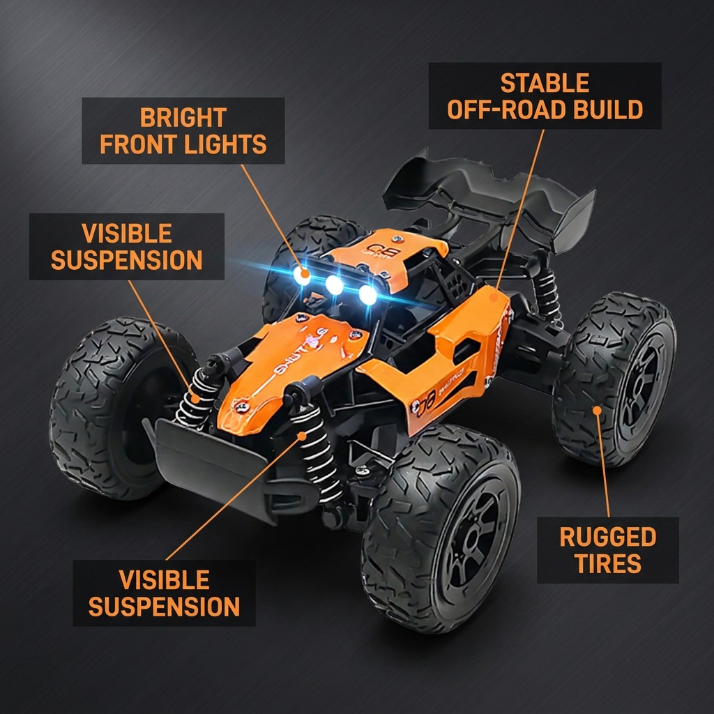Carro RC 4WD Escala 1:32 Off-R - Drone Or Rc Car avaliação e preço