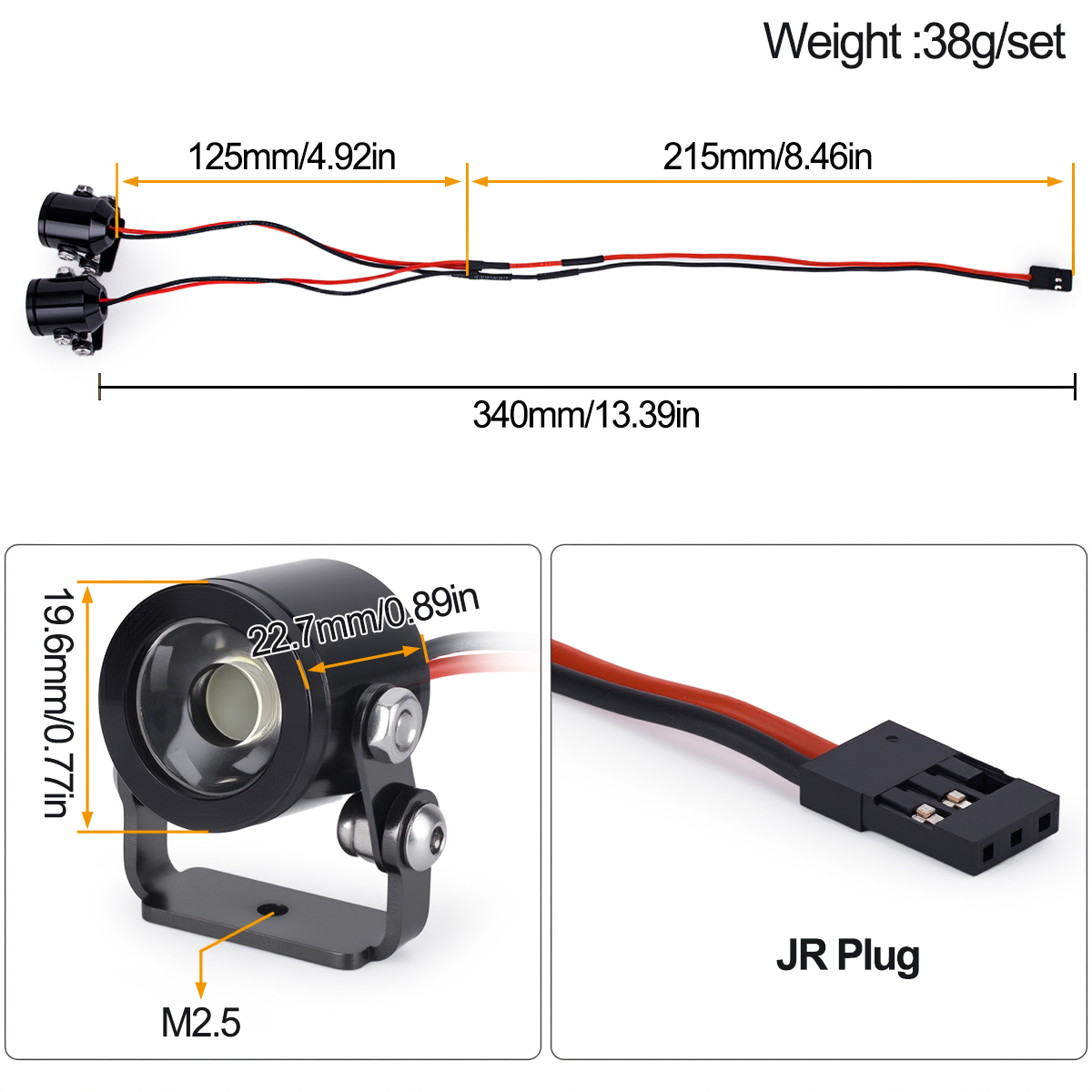 Farol de LED para Carro RC com - Drone Lidi Rc avaliação e preço