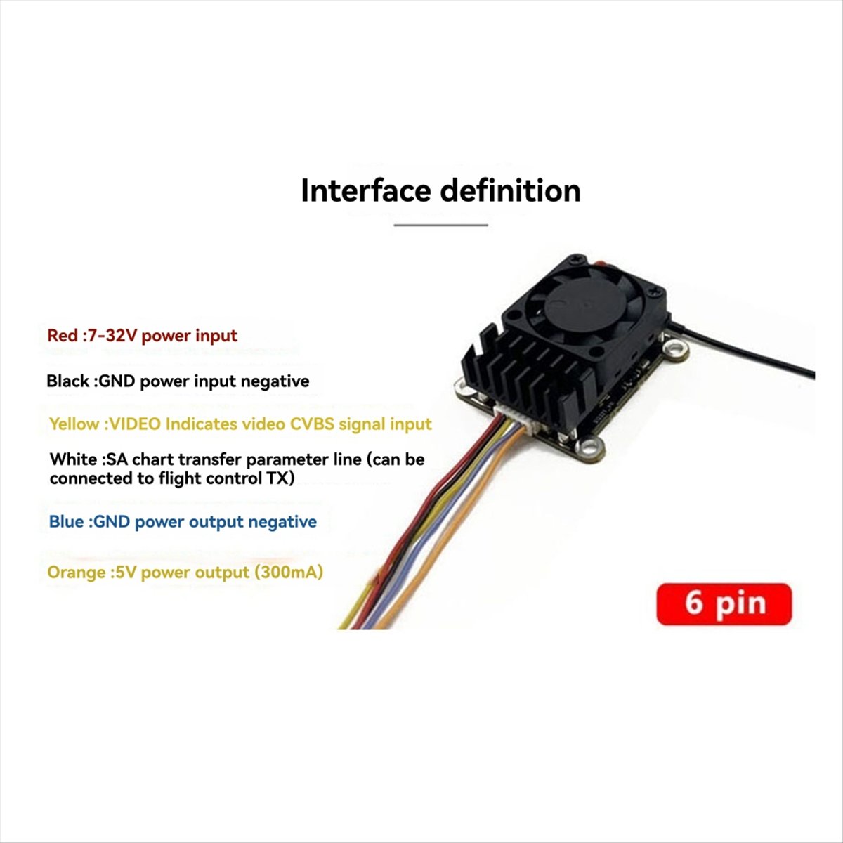 5.8G 2W VTX 2000mW FPV Módulo  - Drone Rc Drone avaliação e preço