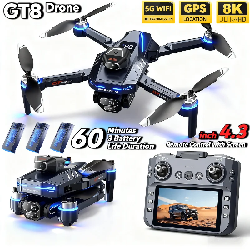 Quente para lsrc gt8 drone 4k  - Rc Drone E88 avaliação e preço