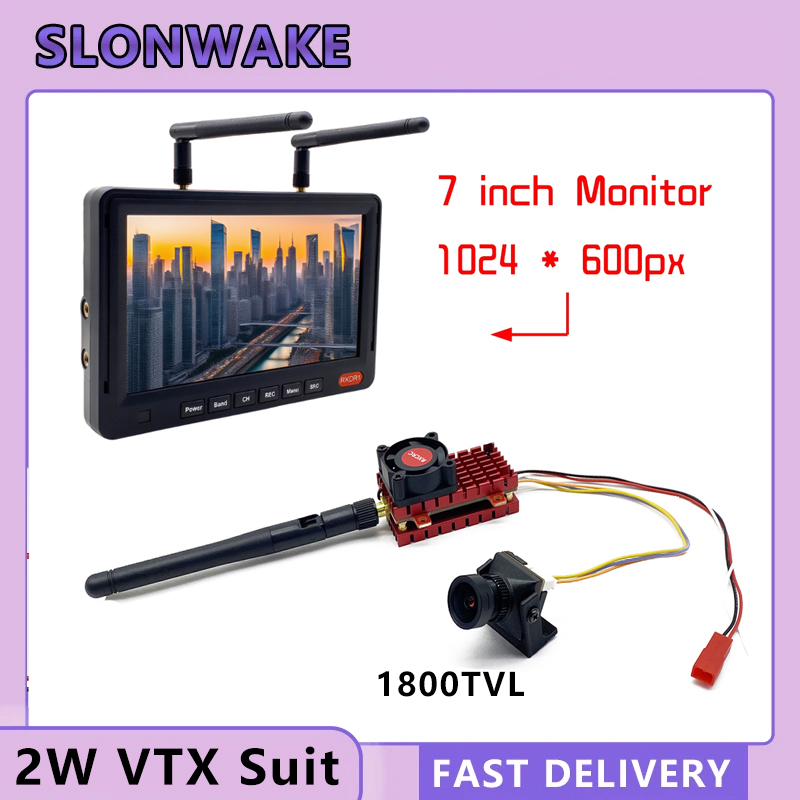 SLONWAKE 5.8G 2W VTX FPV 1800T - Drone Kf Rc avaliação e preço