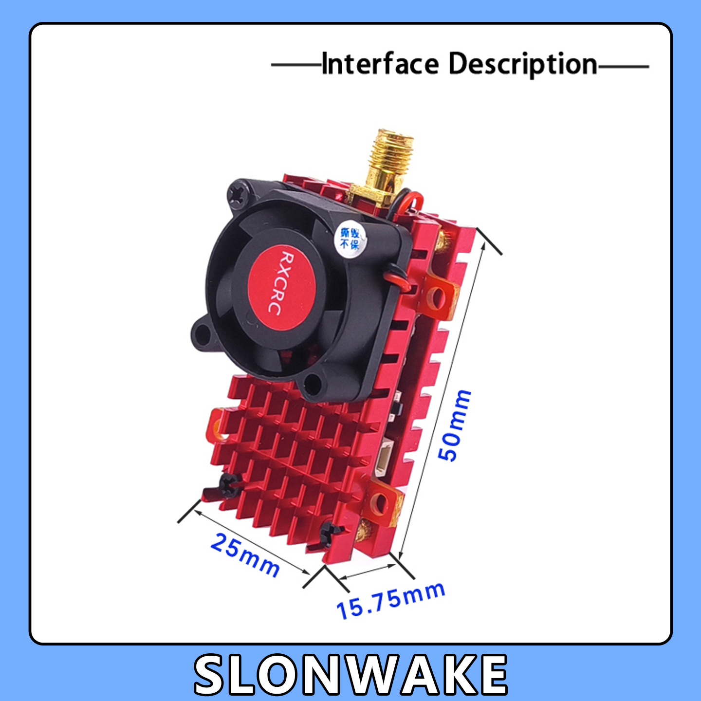 SLONWAKE 5.8G 2W VTX FPV 1800T - Drone Kf Rc avaliação e preço