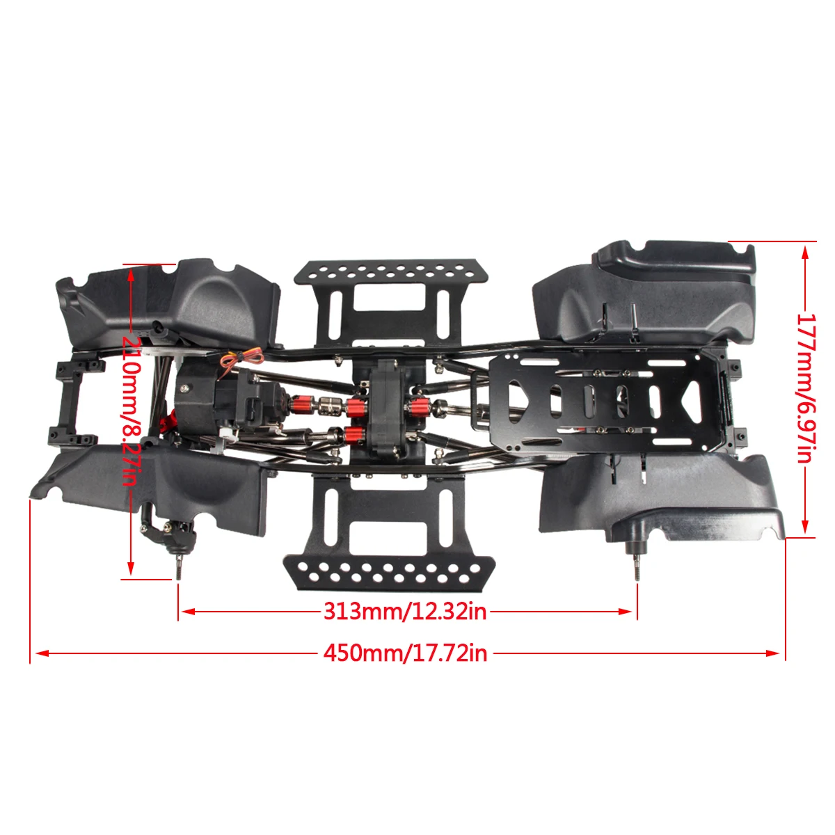 RC Crawler Chassis Kit, 1:10 R - Rc Rock Crawler avaliação e preço