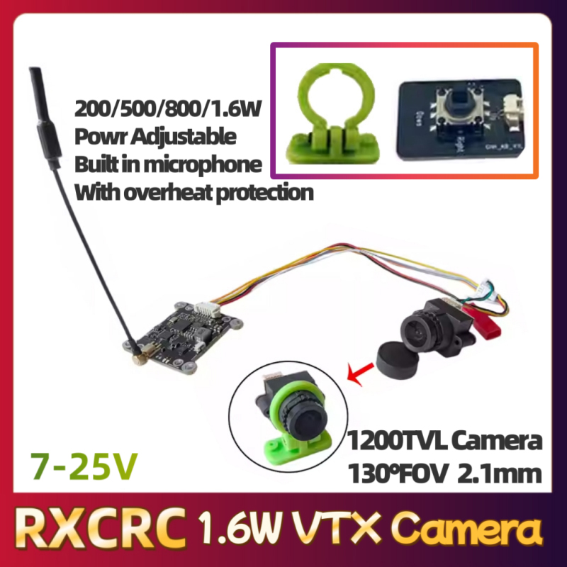 Módulo RXCRC 5.8G 48CH 1.6W VT - Drone Rc Receiver And Transmitter avaliação e preço