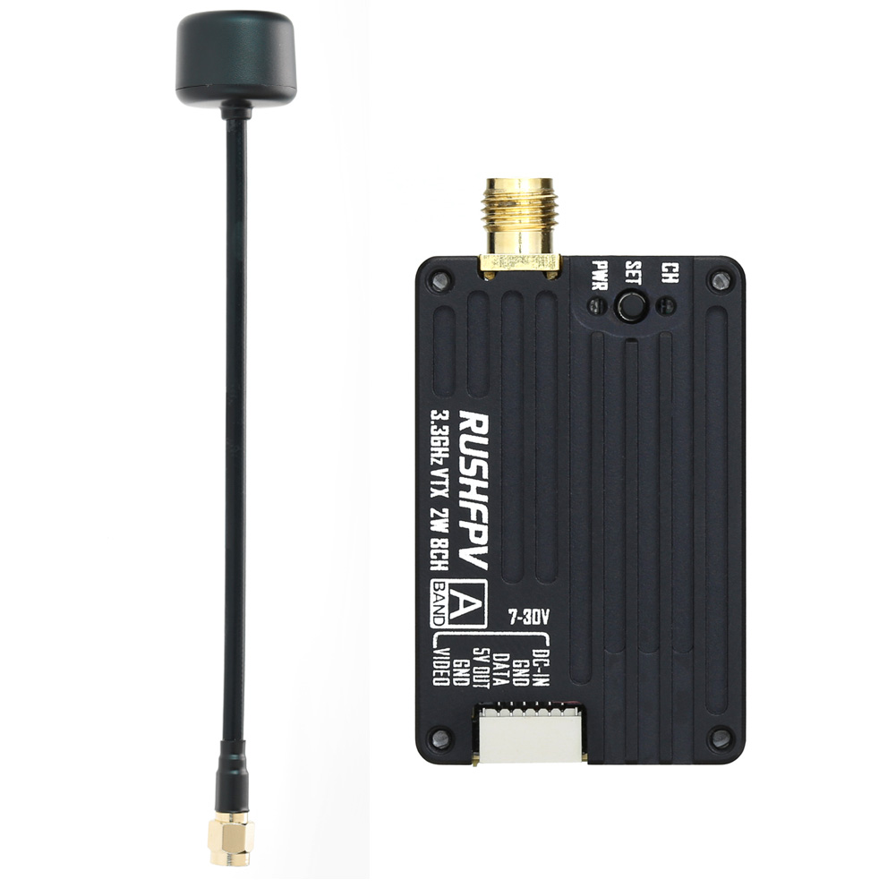 Transmissor RUSHFPV 3.3G 2W VT - Drone Rc Receiver And Transmitter avaliação e preço