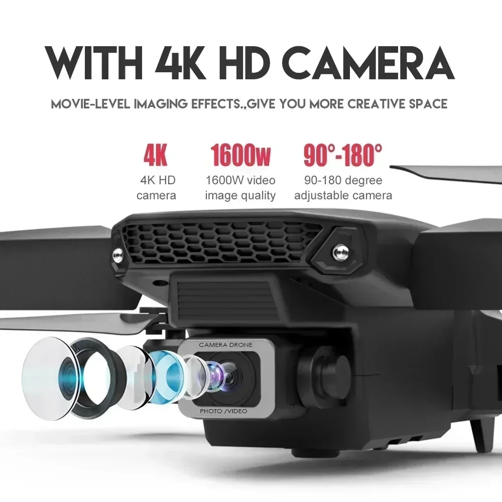 E88 pro wifi fpv drone grande  - Rc Drone E88 avaliação e preço