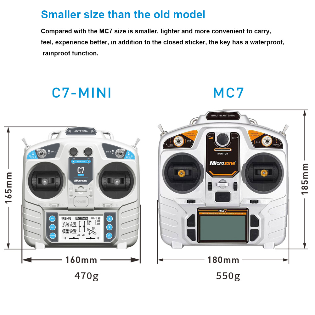 MicroZone MC7 Controlador C7 M - Drone Rc Receiver And Transmitter avaliação e preço
