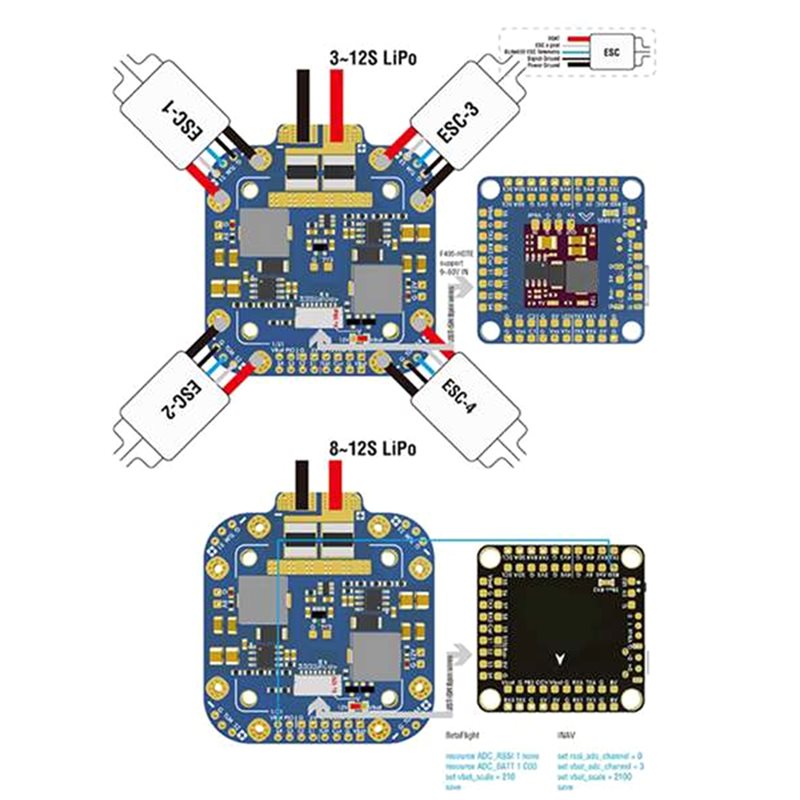 Placa Y45A-Para Sistema Matek  - Drone Rc Board avaliação e preço