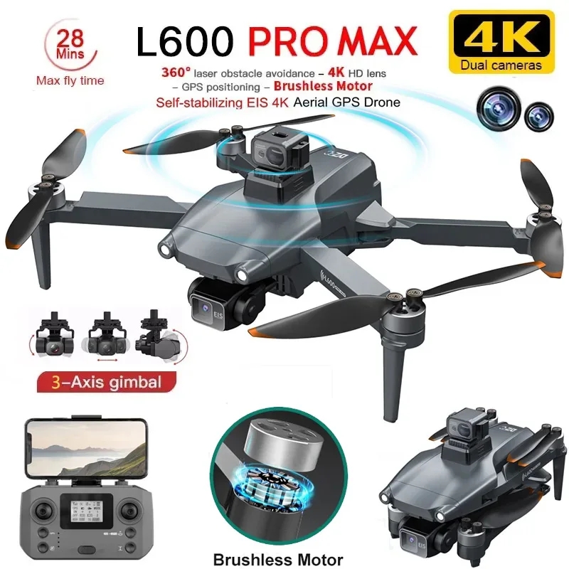 L600 pro max gps drone profiss - Drone Kf Rc avaliação e preço