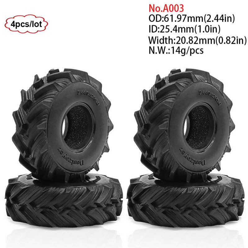 4 Peças de Pneus e Aros de 1.0 - Rc Rock Crawler avaliação e preço