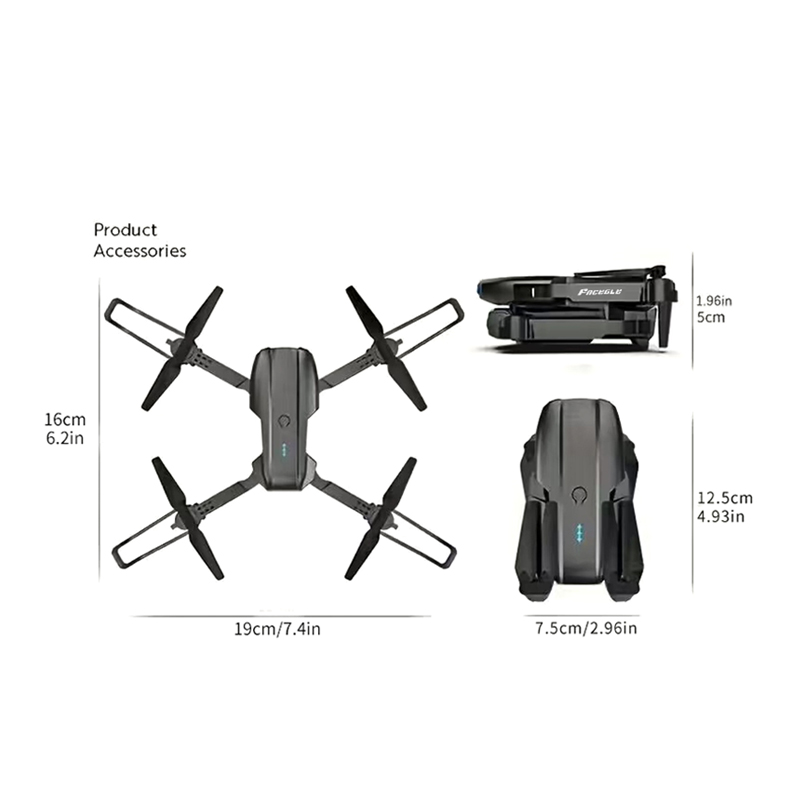 Drone RC Mini FACEGLE UAV E99, - Drone Kf Rc avaliação e preço