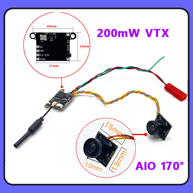 SLONWAKE 5.8G 1200TVL FPV Câme - Drone Rc Receiver And Transmitter avaliação e preço