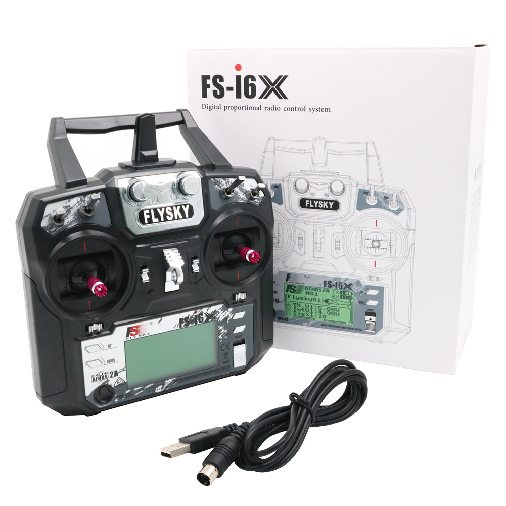 Flysky FS-i6X fs i6x 10ch 2.4g - Drone Rc Receiver And Transmitter avaliação e preço