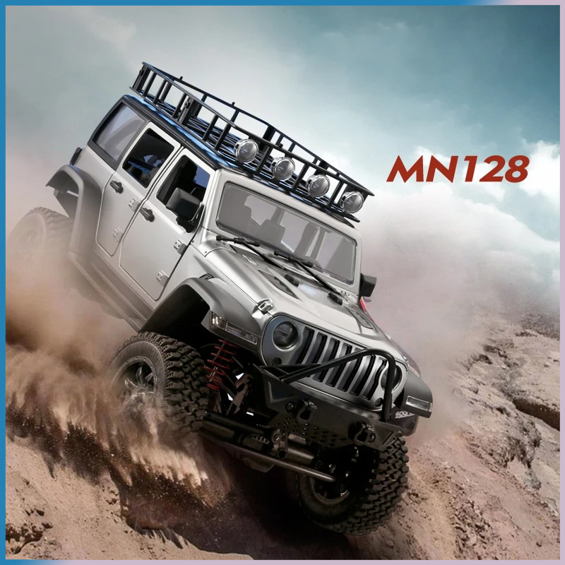 Carro RC Crawler 4x4 MN128 2.4 - Drone Lidi Rc avaliação e preço