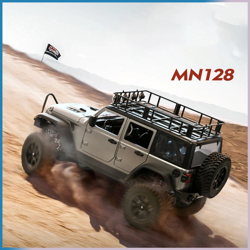 Carro RC Crawler 4x4 MN128 2.4 - Drone Lidi Rc avaliação e preço